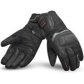 SHUA THERMAL THAW Moto Luvas Preto Vermelho